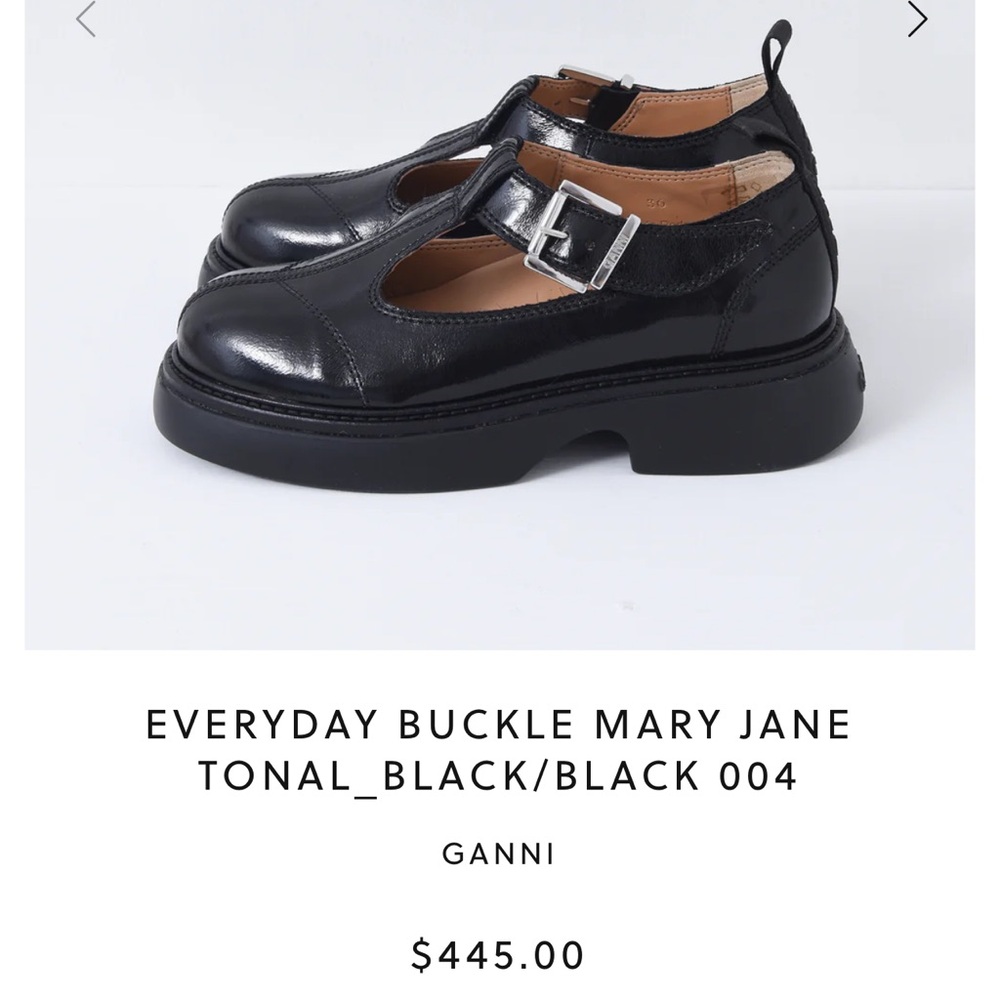 Ganni Everyday Buckle Mary Jane EU 38